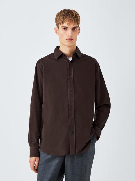 John Lewis J. Lewis The Needlecord Shirt, Brown