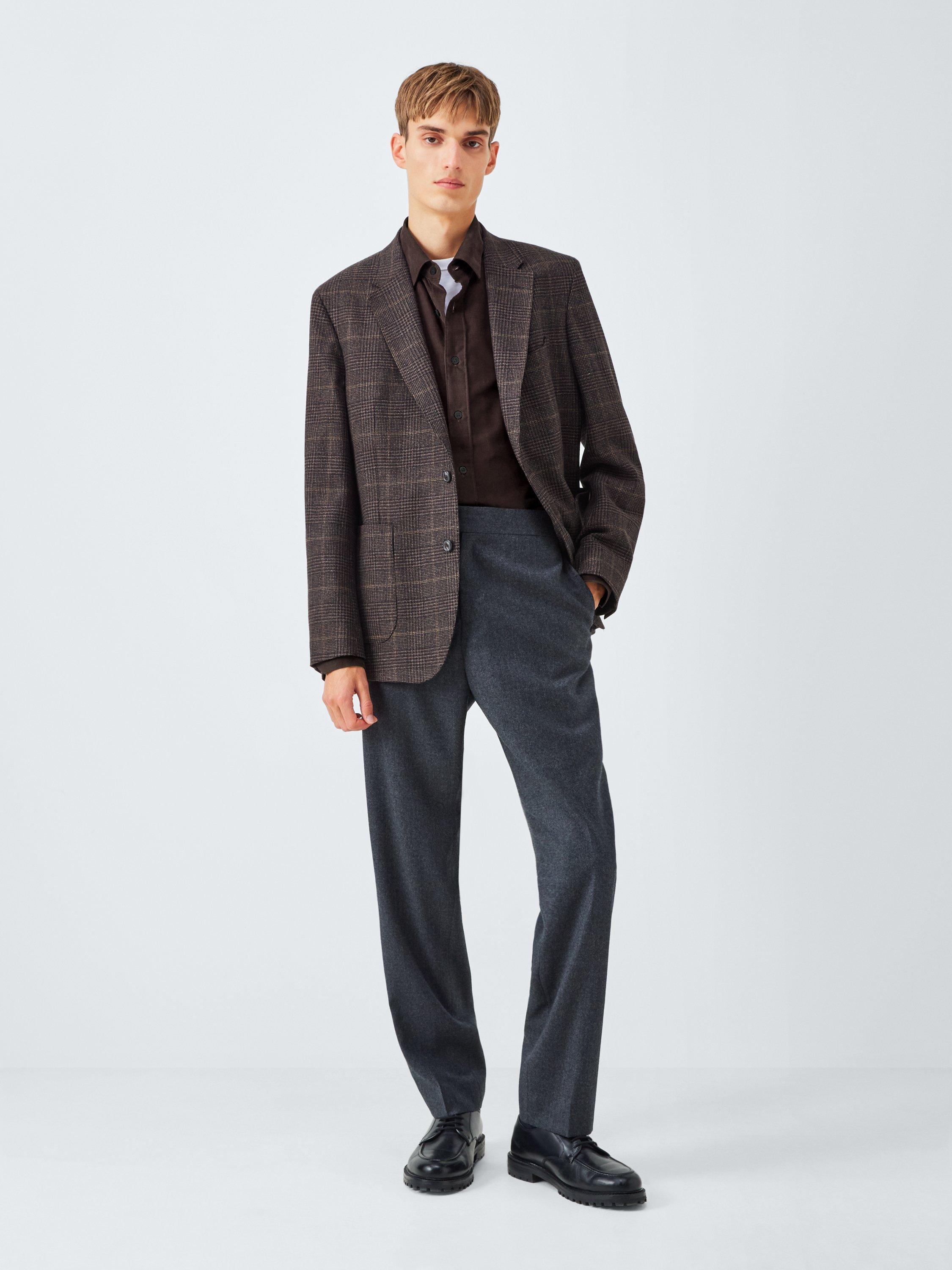 Product image 3 of 6, which shows John Lewis J. Lewis The Needlecord Shirt, Brown, S