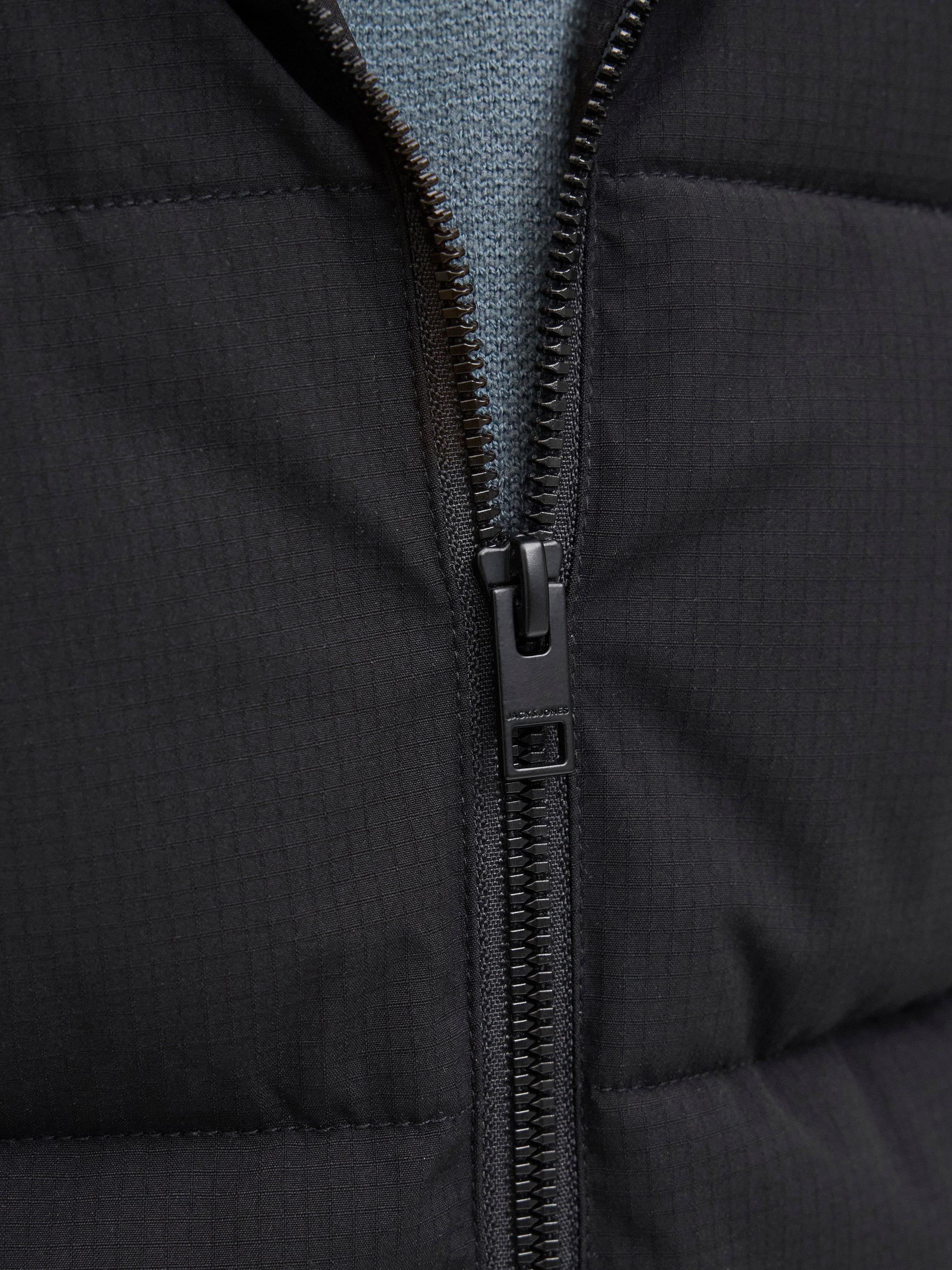 Product image 5 of 7, which shows Jack & Jones Kids' Global Hooded Puffer Jacket, Black, 8 years