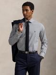 Polo Ralph Lauren Cotton Purepress Custom Slim Fit Check Shirt, Navy/White