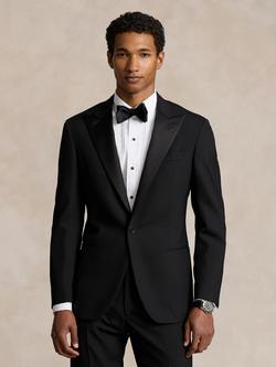 Polo Ralph Lauren Tailored Fit Wool Two Piece Tuxedo Suit, Black, Black