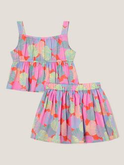 Monsoon Kids' Seashell Top and Skirt Set, Multi - view 2, Multi