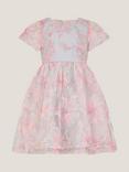 Monsoon Kids' Haisley Floral Tulle Midi Dress, Multi