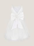 Monsoon Kids' Sleeveless Pearl Bow Tulle Dress
