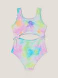 Monsoon Kids' Jelly Haze Cut Out Bow Side Swimsuit, Multi