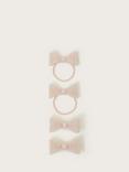 Monsoon Kids' Pearl Hair Clip and Bobbles Set, Pack of 4, Pink