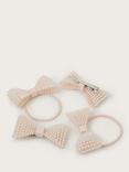 Monsoon Kids' Pearl Hair Clip and Bobbles Set, Pack of 4, Pink