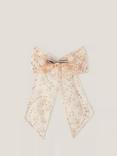 Monsoon Kids' Mesh Sequin Hair Clip, Ivory