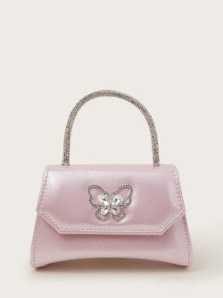 Monsoon Kids' Butterfly Mini Bag, Pink, Pink