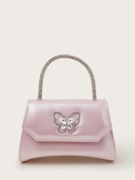 Monsoon Kids' Butterfly Mini Bag, Pink, Pink
