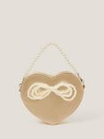 Monsoon Kids' Pearl Heart Bag, Gold