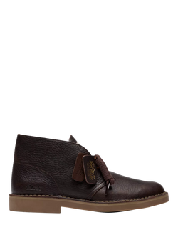 Clarks Evo Leather Desert Boots, Brown, Brown