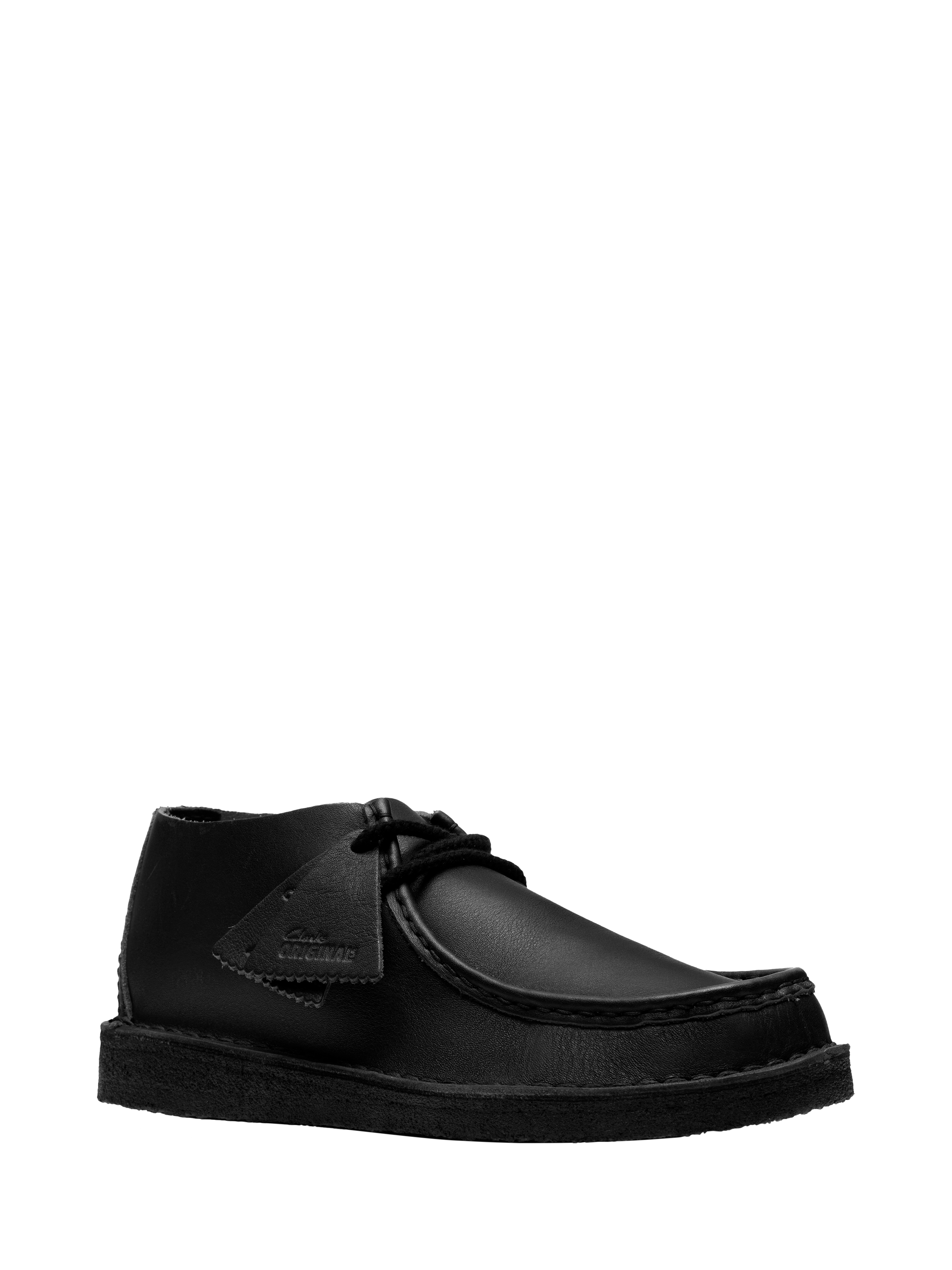 Product image 2 of 7, which shows Clarks Nomad Nubuck Leather Desert Boots, Black, 7