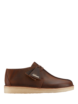 Clarks Originals Desert Trek Leather Shoes, Beeswax, Beeswax