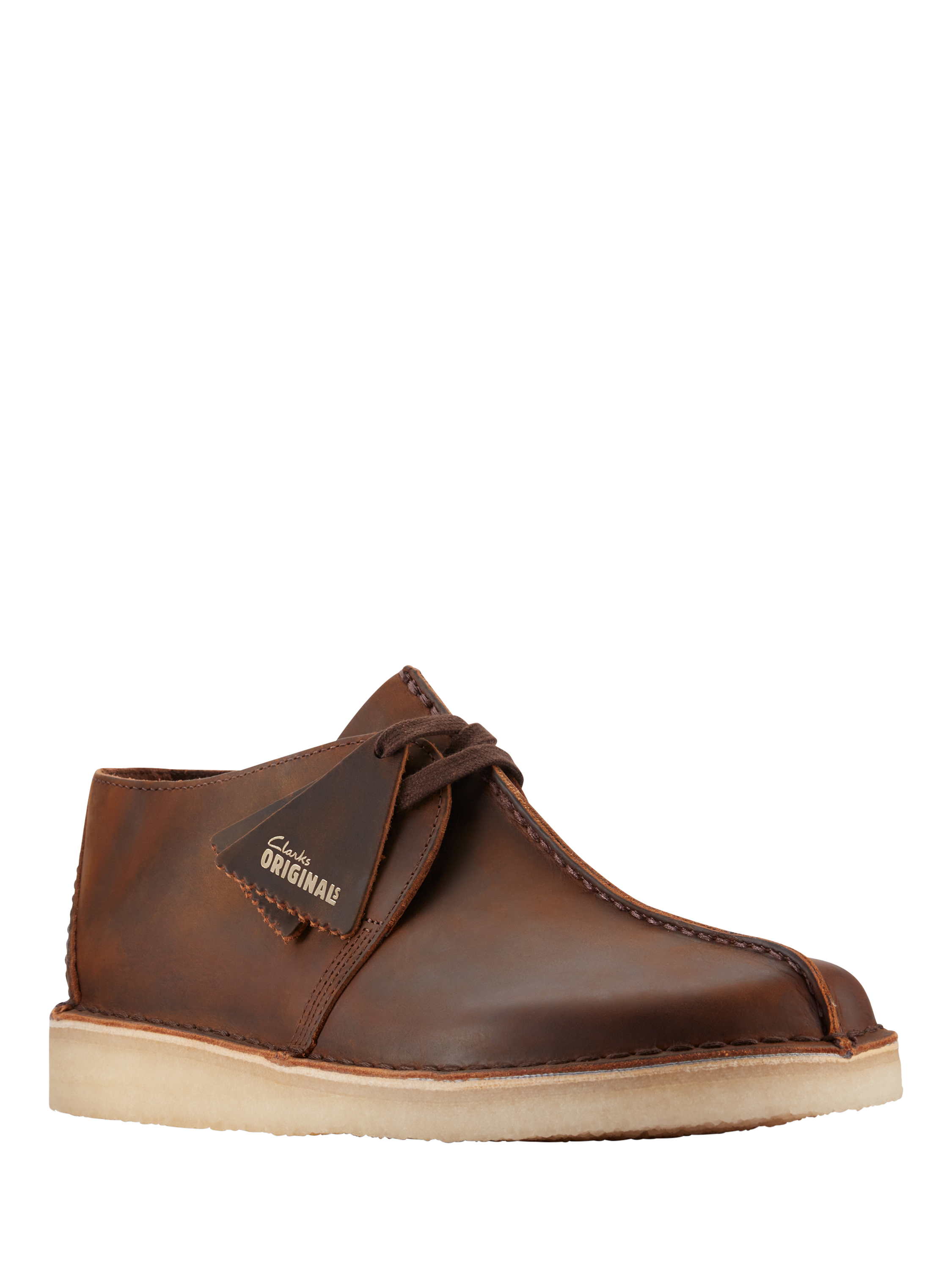 Clarks Originals Desert Trek Leather Shoes, Beeswax