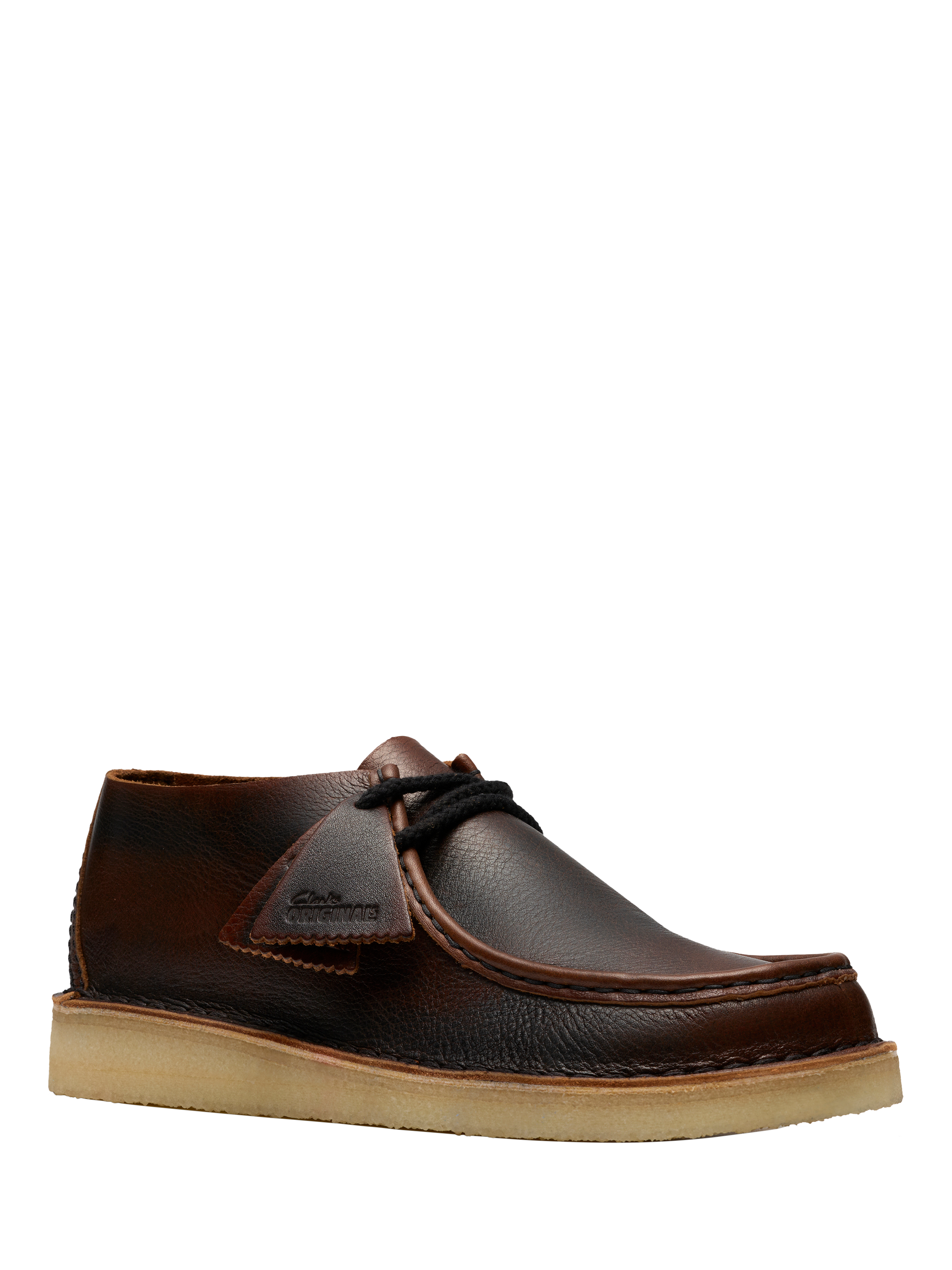 Product image 2 of 7, which shows Clarks Nomad Nubuck Leather Desert Boots, Dark Tan, 7