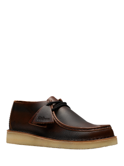 Clarks Nomad Nubuck Leather Desert Boots - view 2, Dark Tan