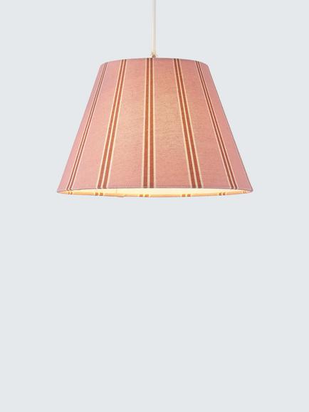 John Lewis Ambleside Stripe Tapered Lampshade, Plaster