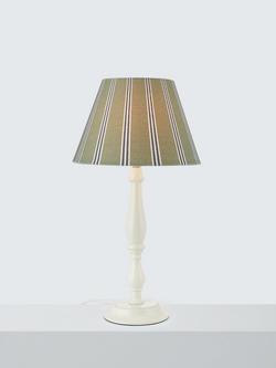 John Lewis Ambleside Stripe Tapered Lampshade - view 2, Avocado