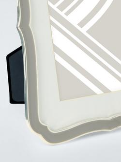 John Lewis Deco Enamel Photo Frame, Grey - view 2, Grey