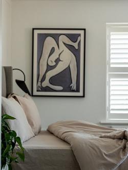 Floks Luxury Organic Cotton Fitted Sheet - view 2, Pebble