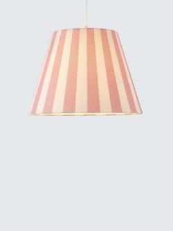 John Lewis Bold Stripe Tapered Lampshade, Dia.16cm, Plaster