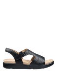 Hotter Marbella Leather Perforated Footbed Sandals