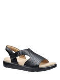 Hotter Marbella Leather Perforated Footbed Sandals