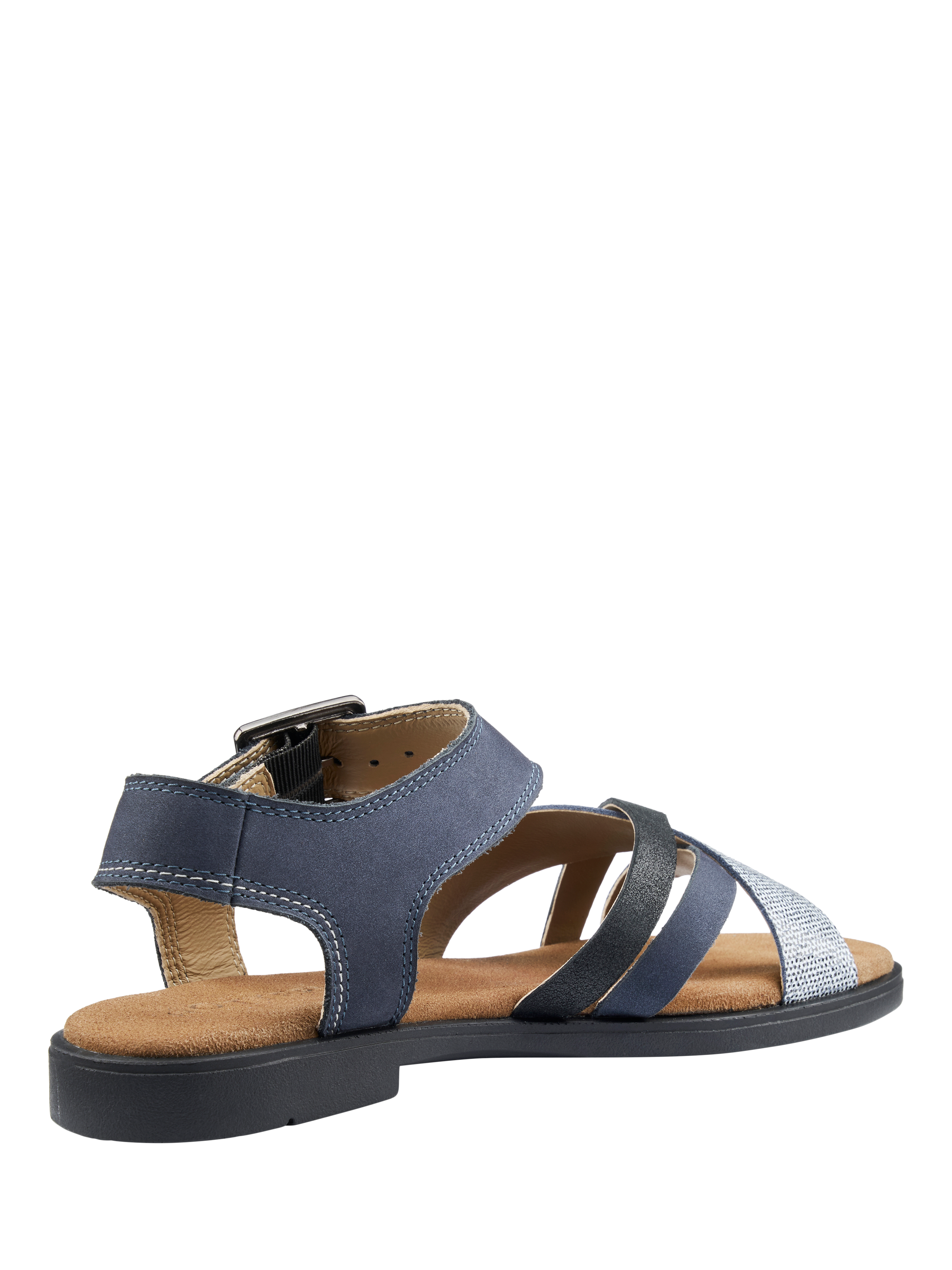 Product image 4 of 4, which shows Hotter Eleanor Nubuck Strappy Sandals, Navy, 3S