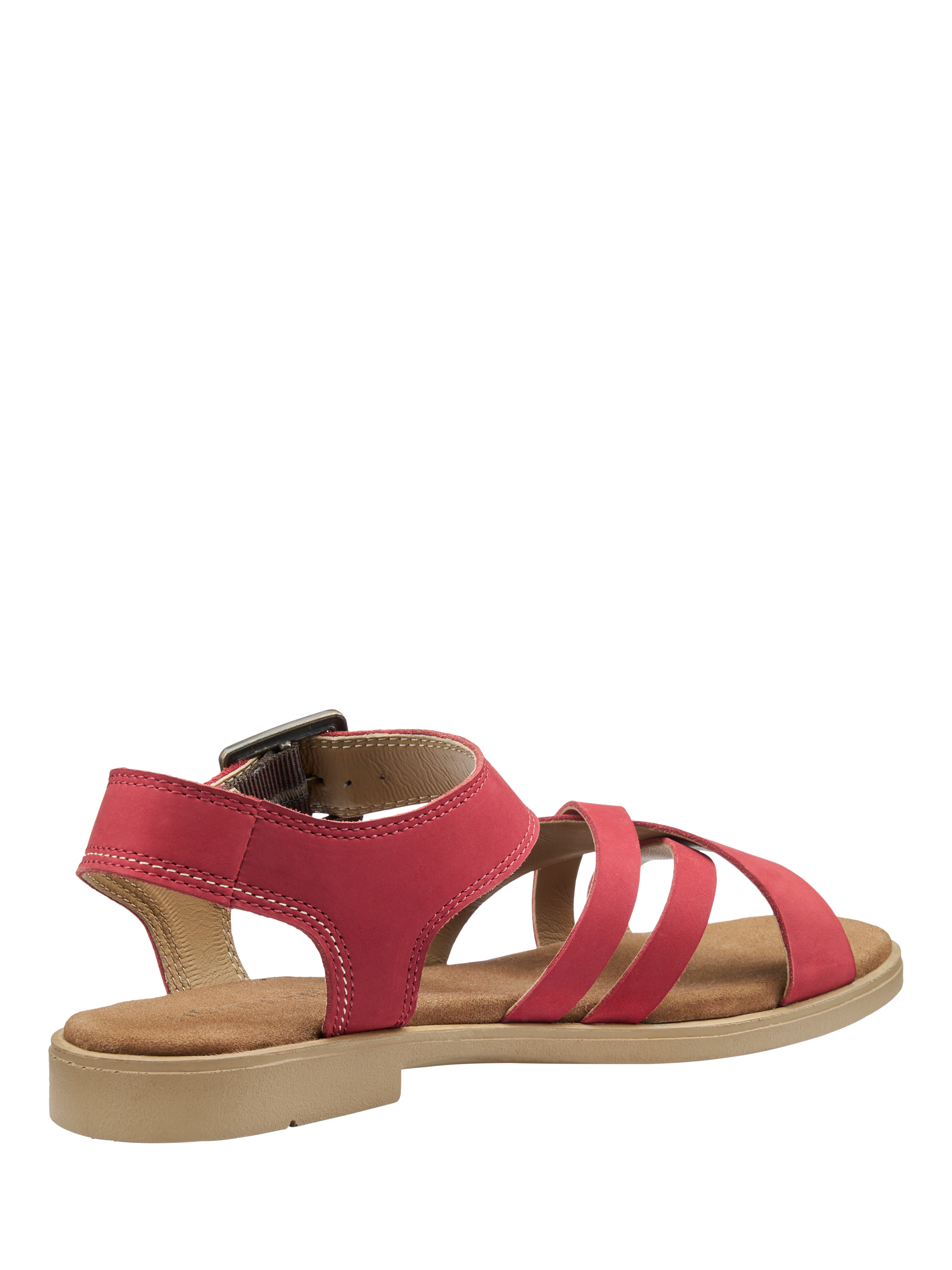 Product image 4 of 4, which shows Hotter Eleanor Nubuck Strappy Sandals, Salsa, 3S