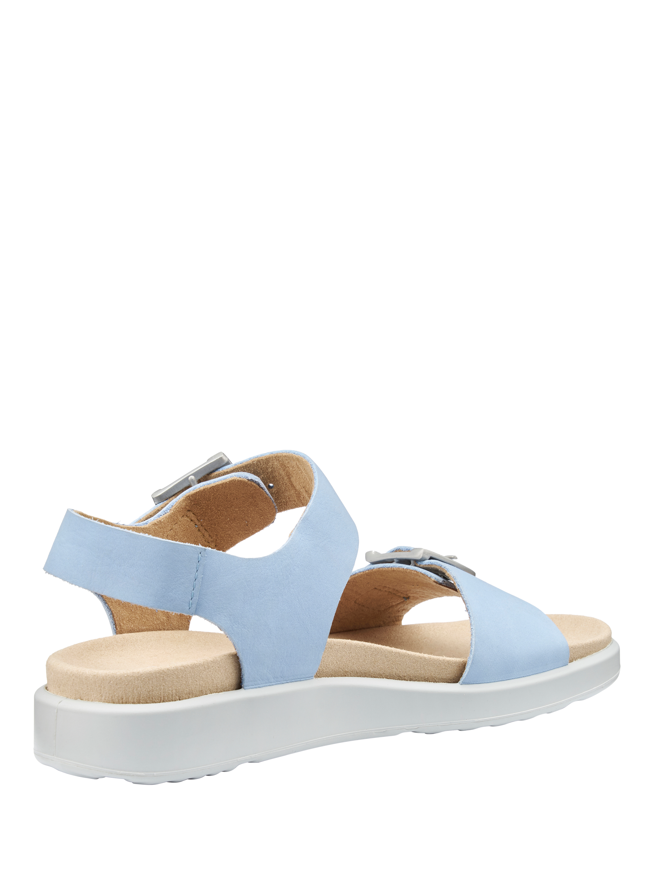 Product image 4 of 5, which shows Hotter Corfu Leather Strappy Sandals, Soft Blue, 3