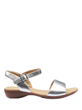 Hotter Tropic Classic Leather Sandals, Silver