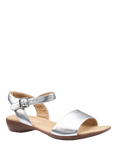 Hotter Tropic Classic Leather Sandals, Silver