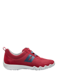 Hotter Leanne II Suede and Nubuck Trainers, Salsa/French Navy