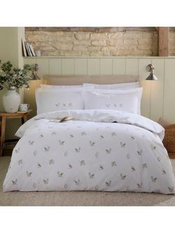 Sophie Allport Snowy Owls Duvet Covet Set, White