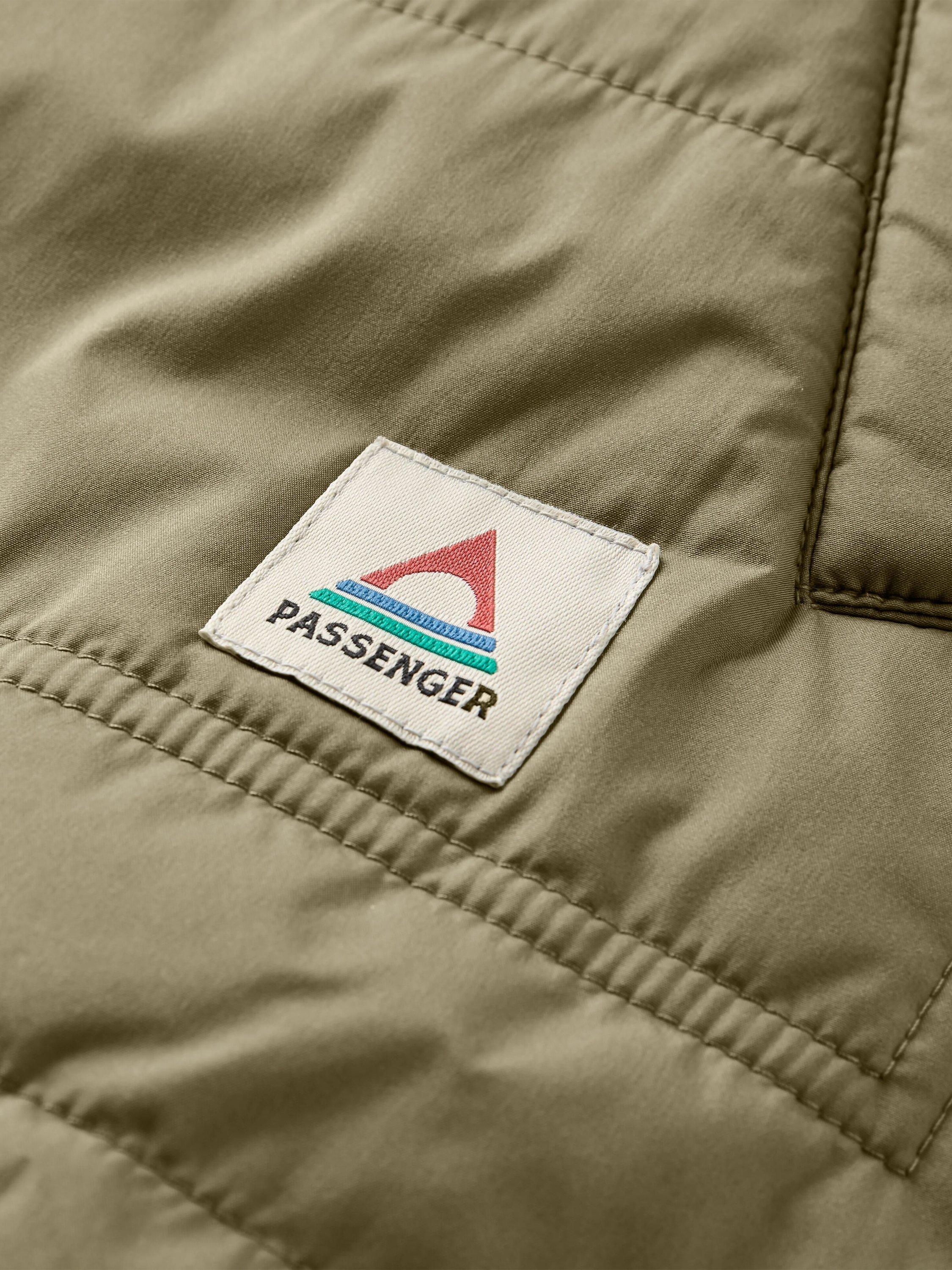 Product image 2 of 9, which shows Passenger Flora Sherpa Lined Gilet, Green, S