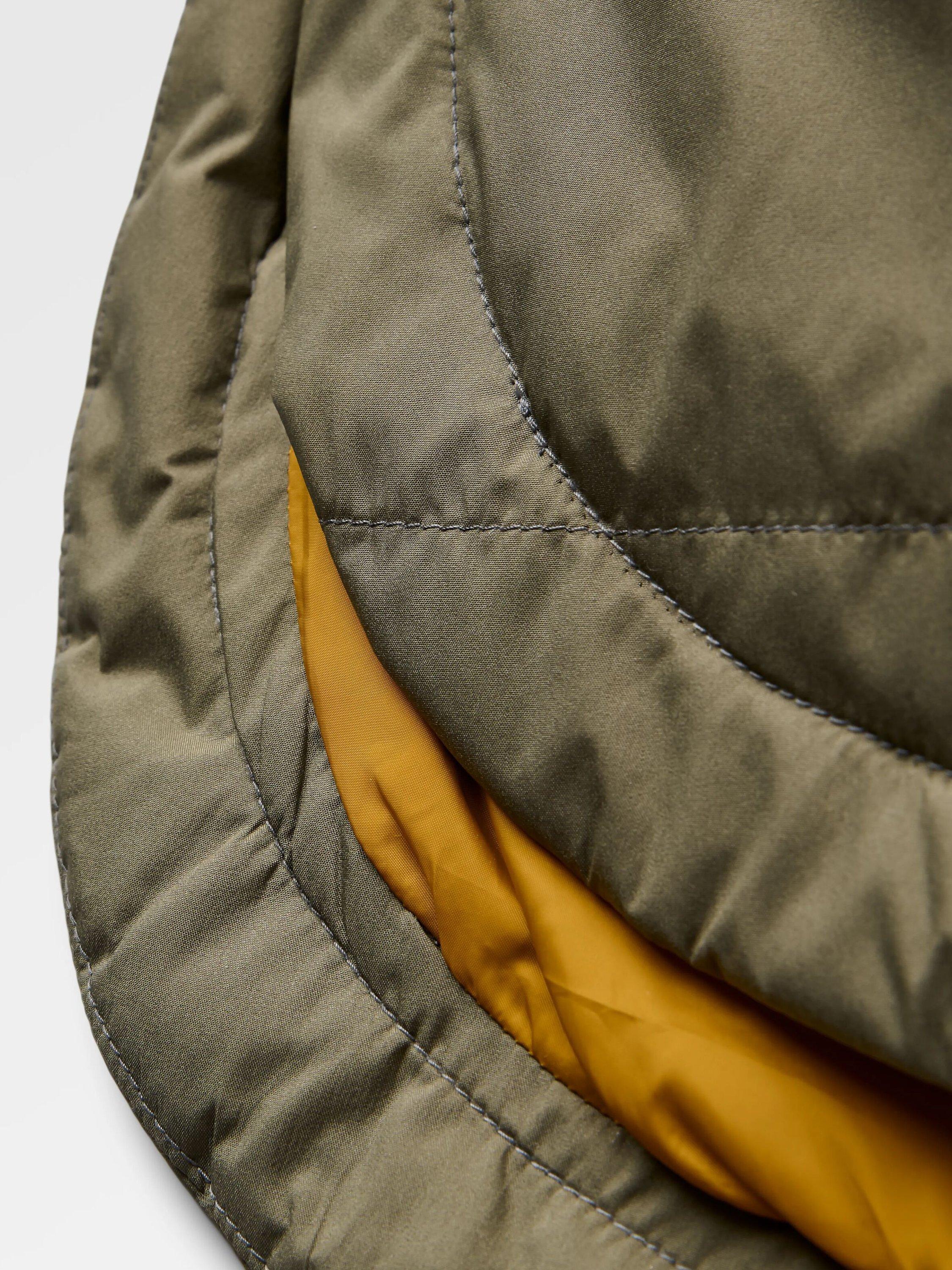 Product image 3 of 9, which shows Passenger Flora Sherpa Lined Gilet, Green, S