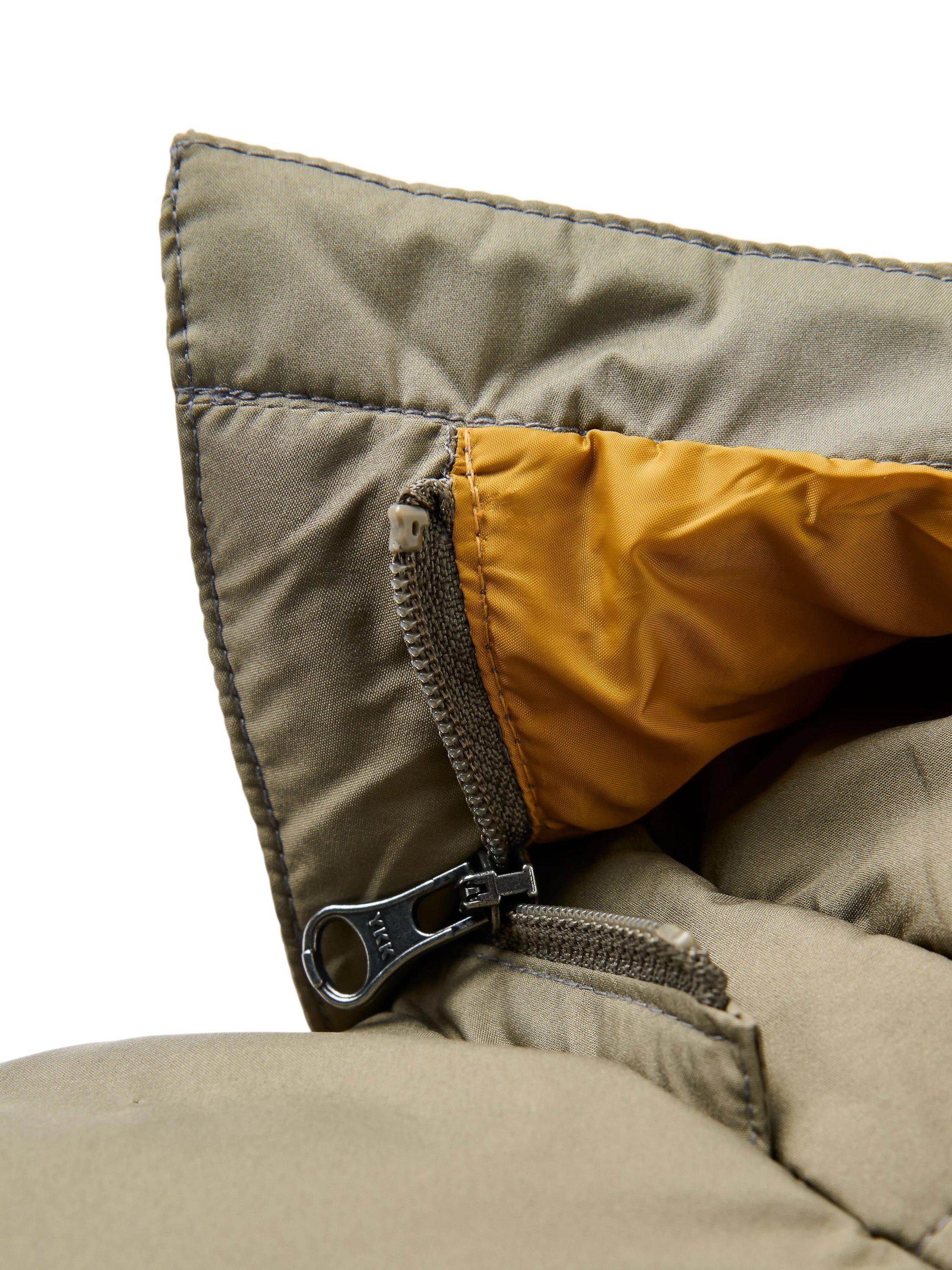 Product image 8 of 9, which shows Passenger Flora Sherpa Lined Gilet, Green, S