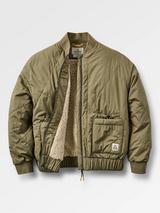 Passenger Lucia Sherpa Lined Bomber Jacket, Green