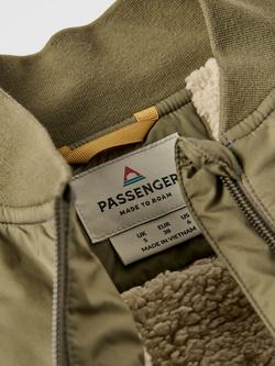 Passenger Lucia Sherpa Lined Bomber Jacket, Green - view 2, Green