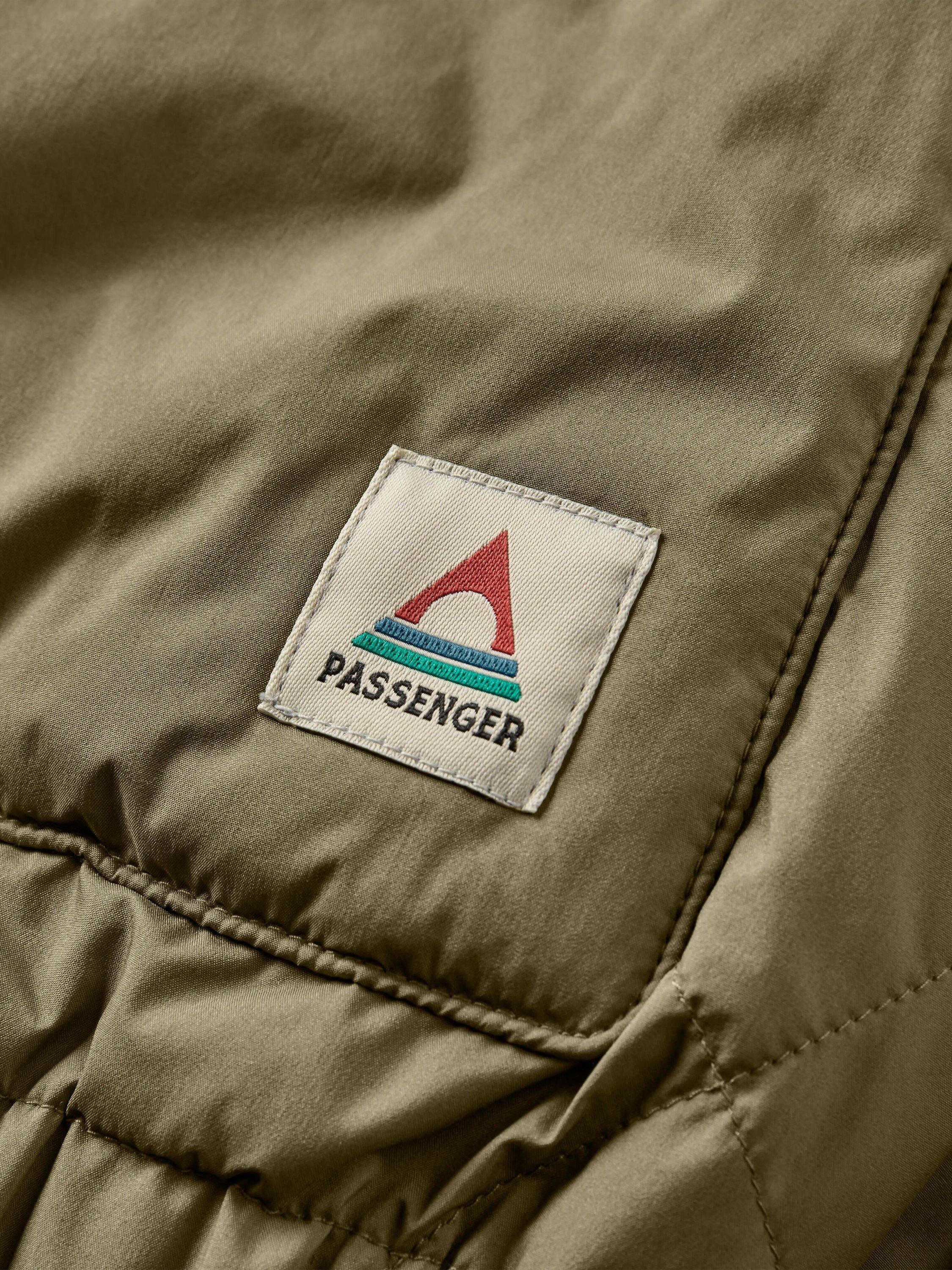 Product image 3 of 6, which shows Passenger Lucia Sherpa Lined Bomber Jacket, Green, XS