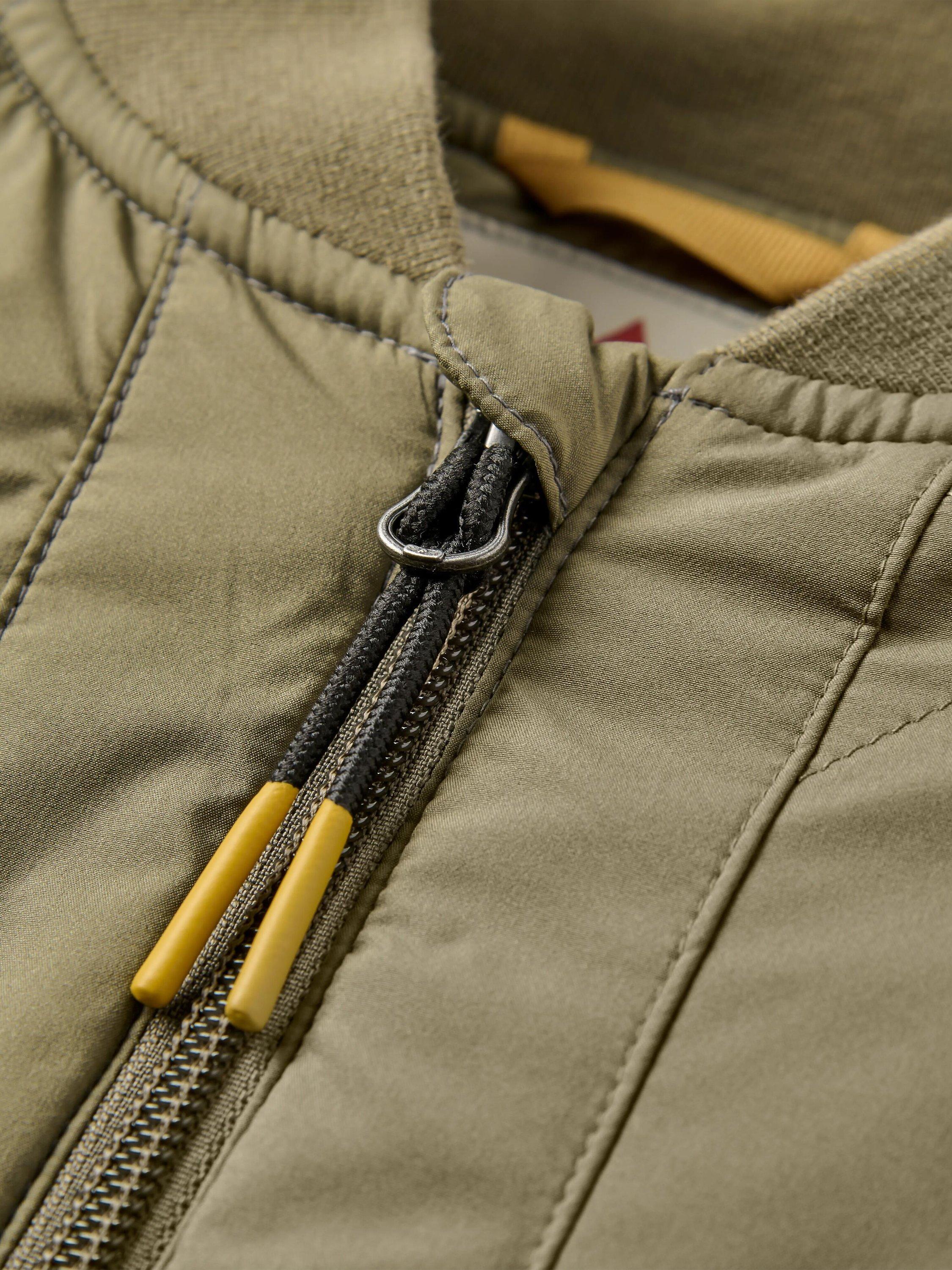 Product image 5 of 6, which shows Passenger Lucia Sherpa Lined Bomber Jacket, Green, XS