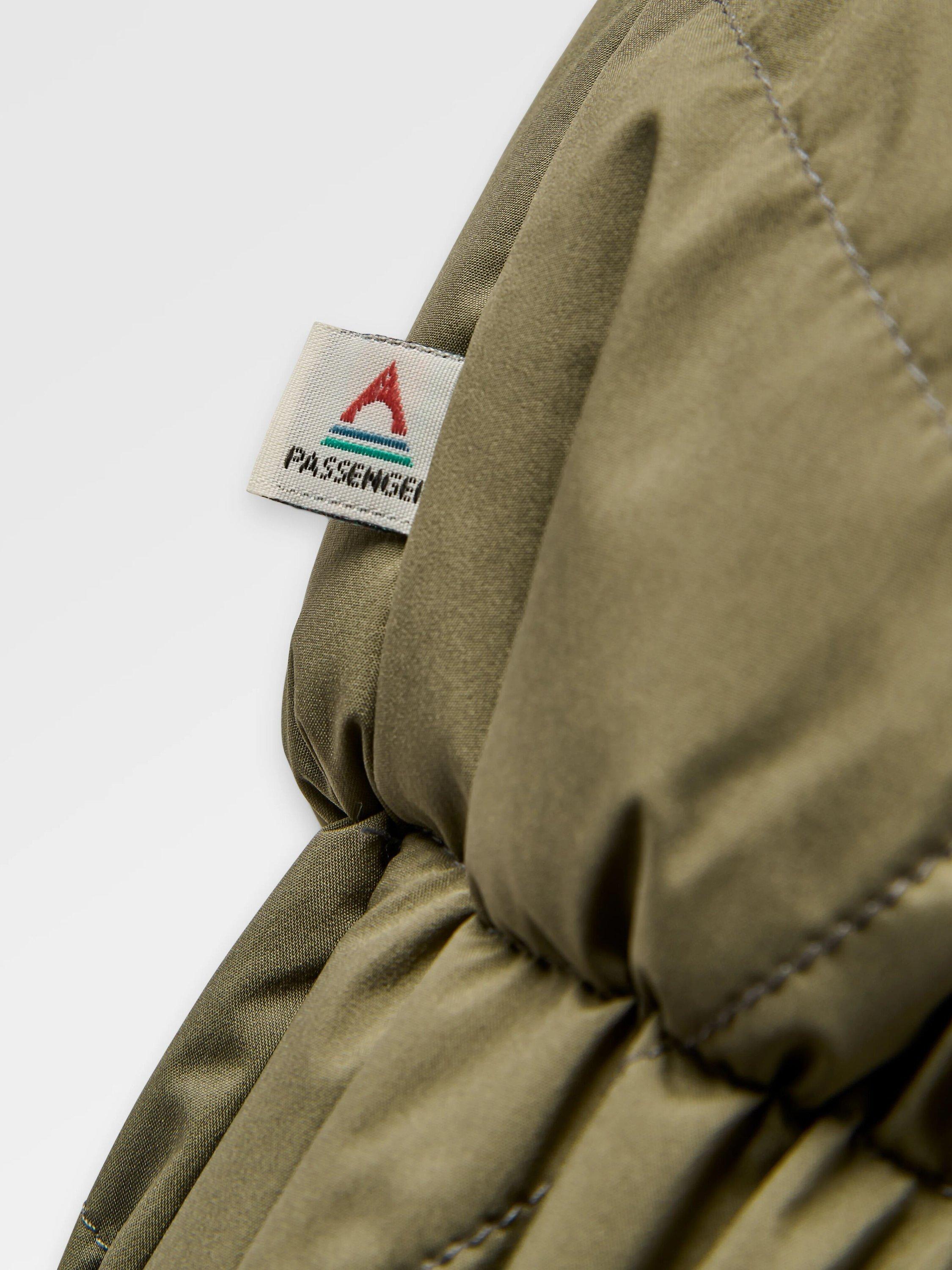 Product image 6 of 6, which shows Passenger Lucia Sherpa Lined Bomber Jacket, Green, XS