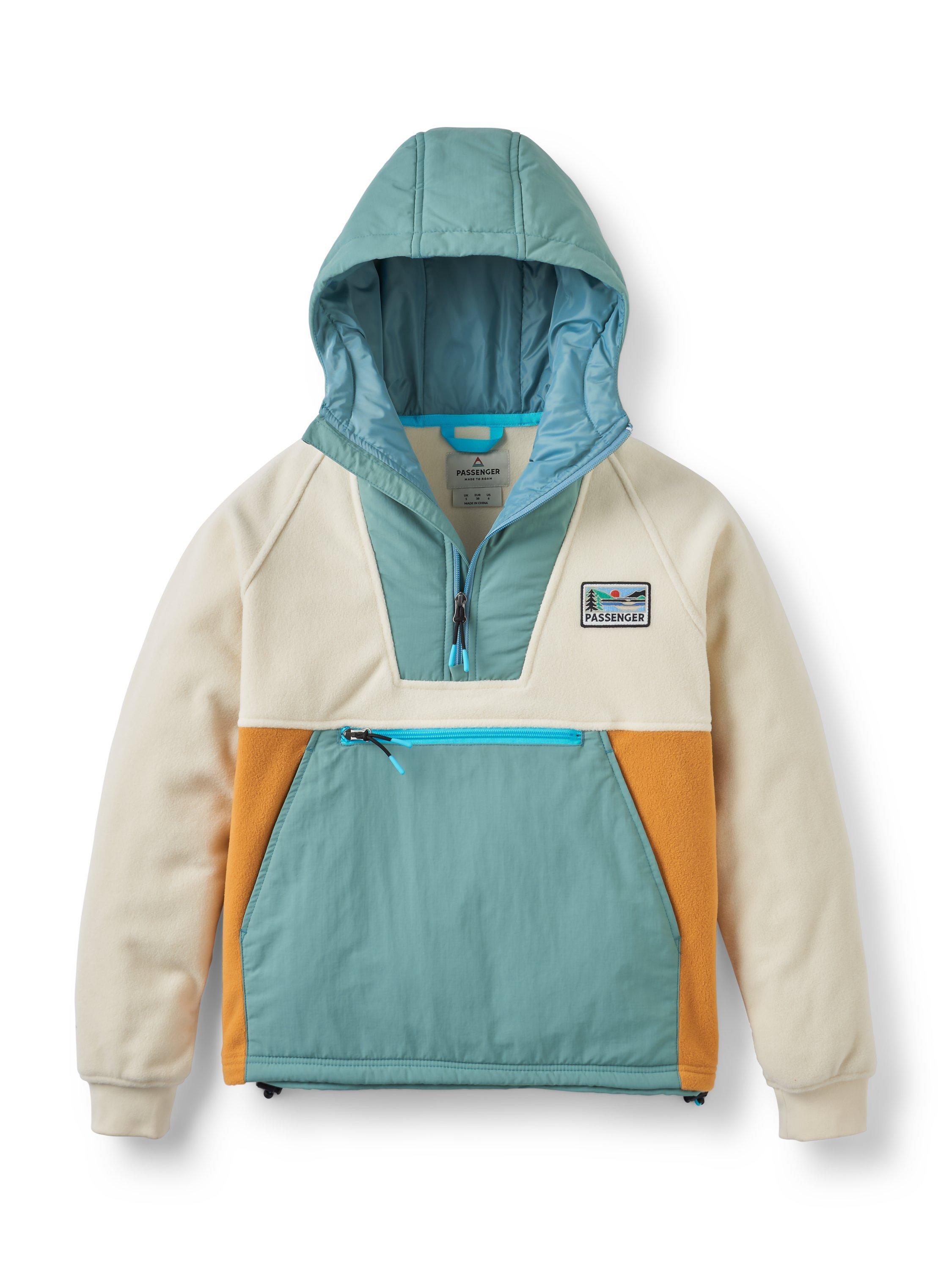 Product image 1 of 7, which shows Passenger Alexander 2.0 Colour Block Fleece, Birch, XS