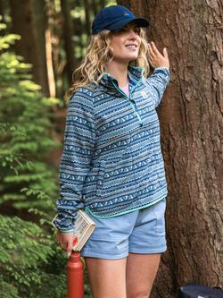 Passenger Sorrel Polar Fleece Jumper, Blue Multi - view 2, Blue Multi