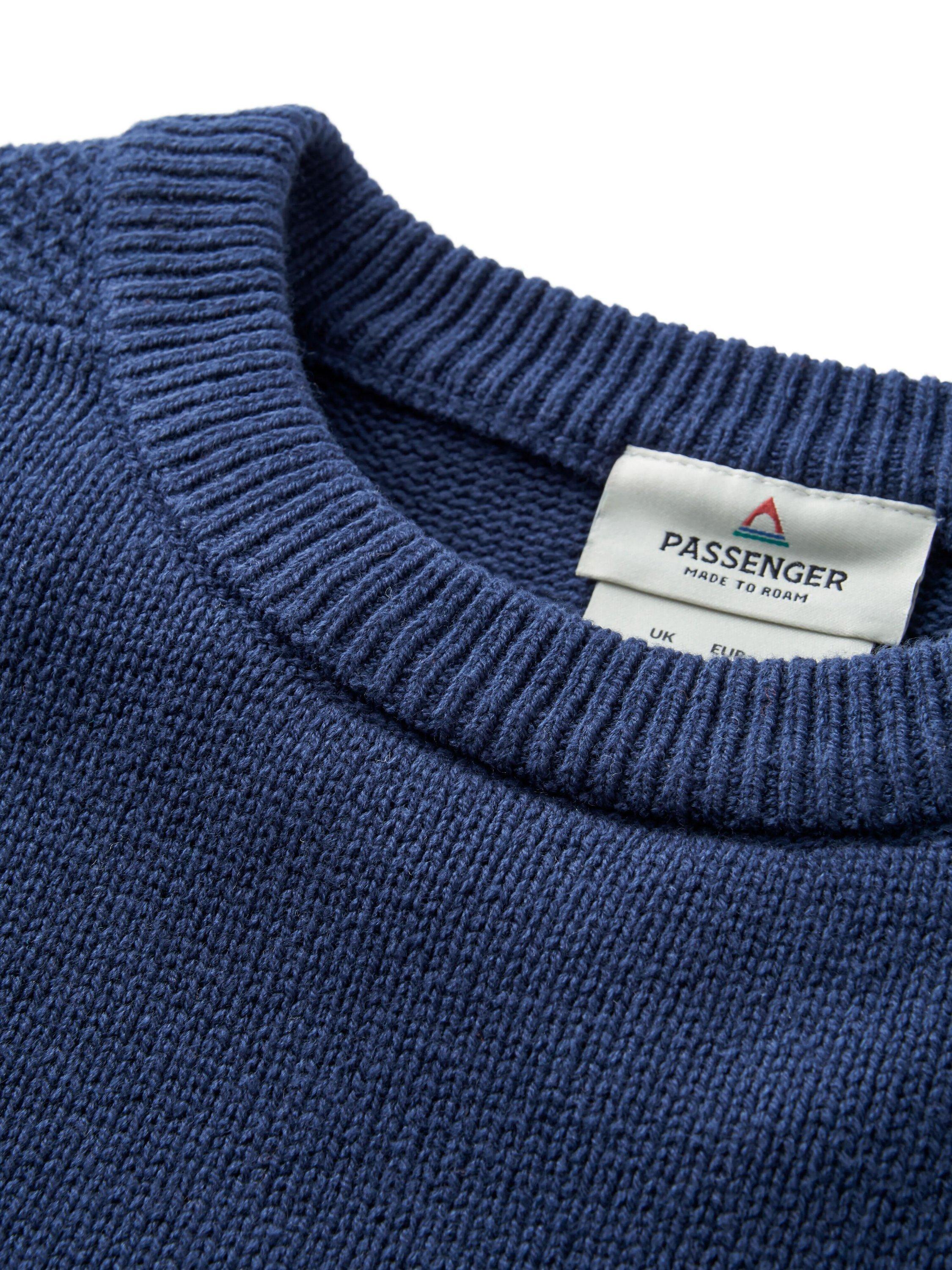 Product image 5 of 8, which shows Passenger Cove 2.0 Cotton Blend Knit Jumper, Navy, XS