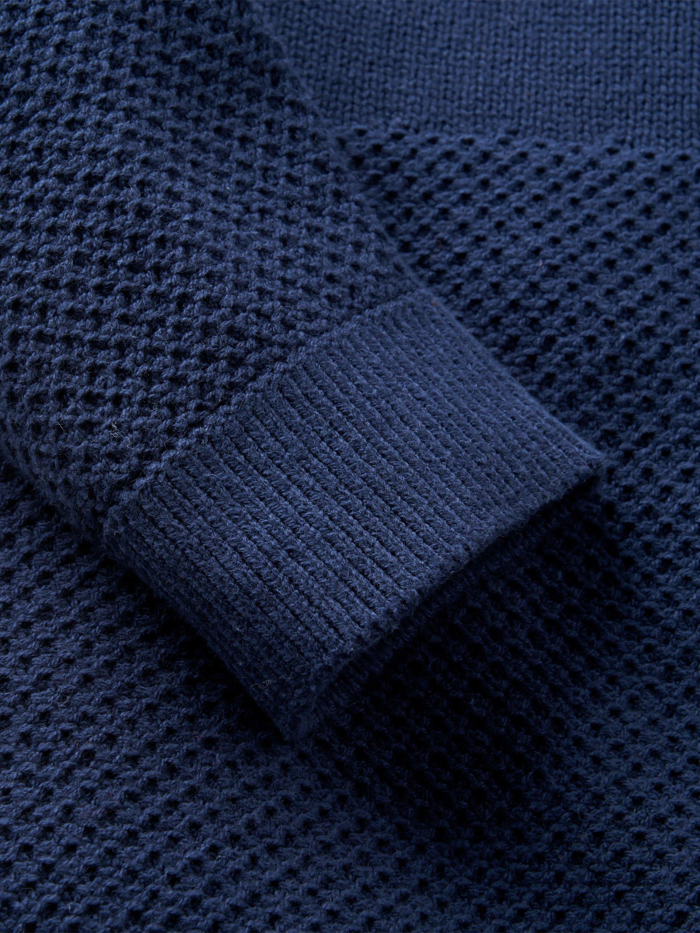 Product image 6 of 8, which shows Passenger Cove 2.0 Cotton Blend Knit Jumper, Navy, XS
