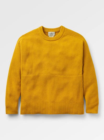 Passenger Cove Cotton Blend Knit Jumper, Dark Yellow