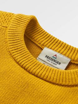 Passenger Cove Cotton Blend Knit Jumper - view 2, Dark Yellow