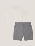 Monsoon Kids' 3-Piece Shirt and Shorts Set, Grey